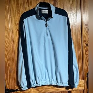 ASHWORTH Weather Systems Men's Quarter Zip Golf Windbreaker NANOTEX